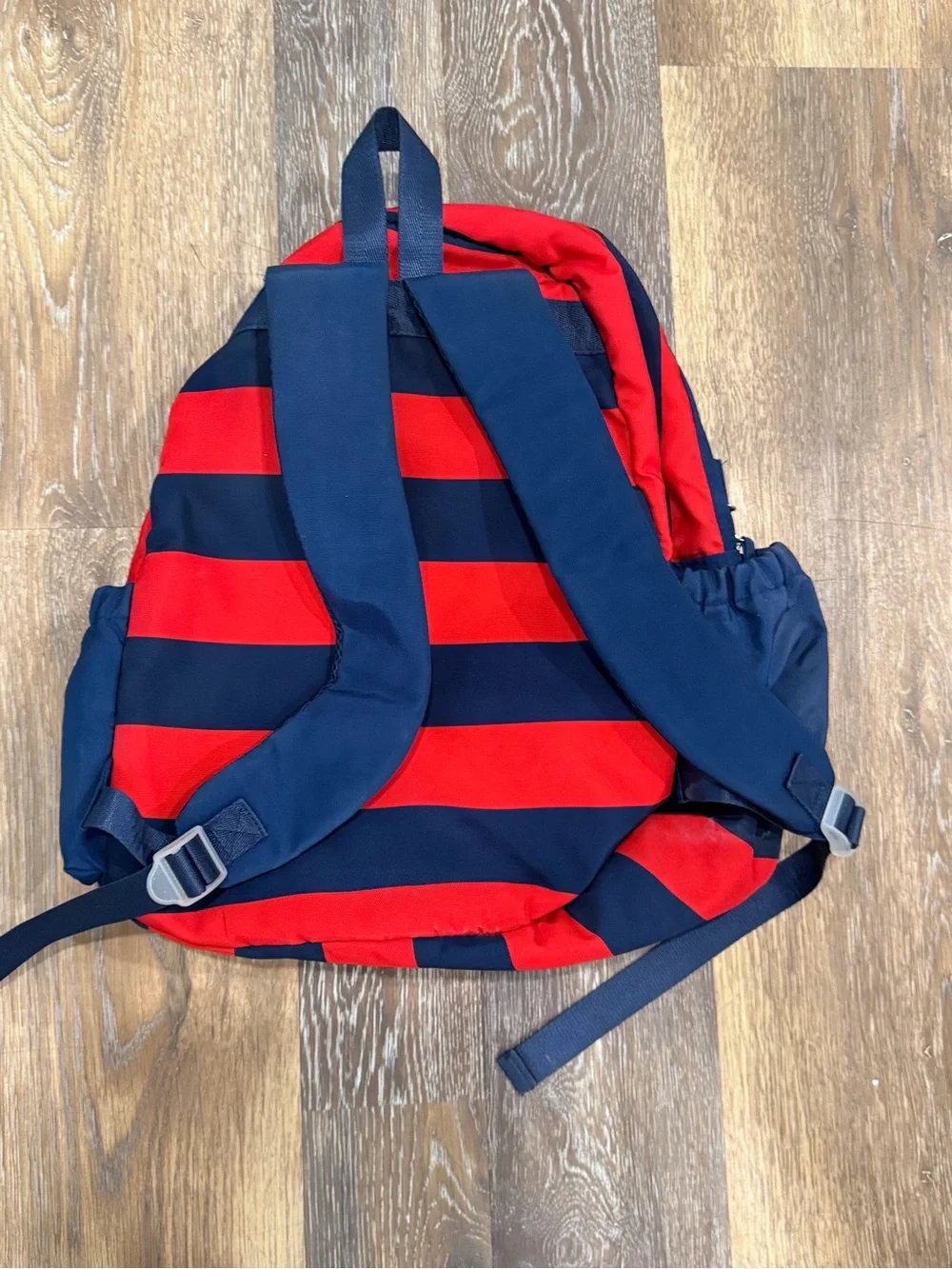 Red and Navy Striped women’s tennis  Backpack